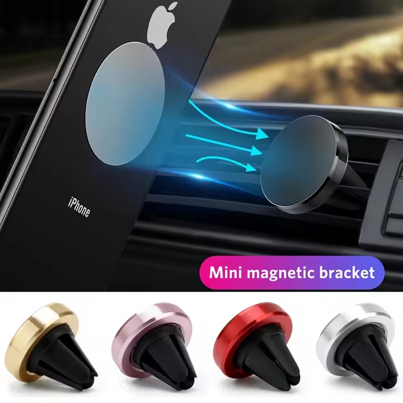 Phone Accessories Holder Car - 磁気式車載スマホホルダー エアコン吹き出し口用 スマートフォン/携帯スタンドブラケット 車載GPS対応 iPhone/Xiaomi Mi/Samsung/LG対応