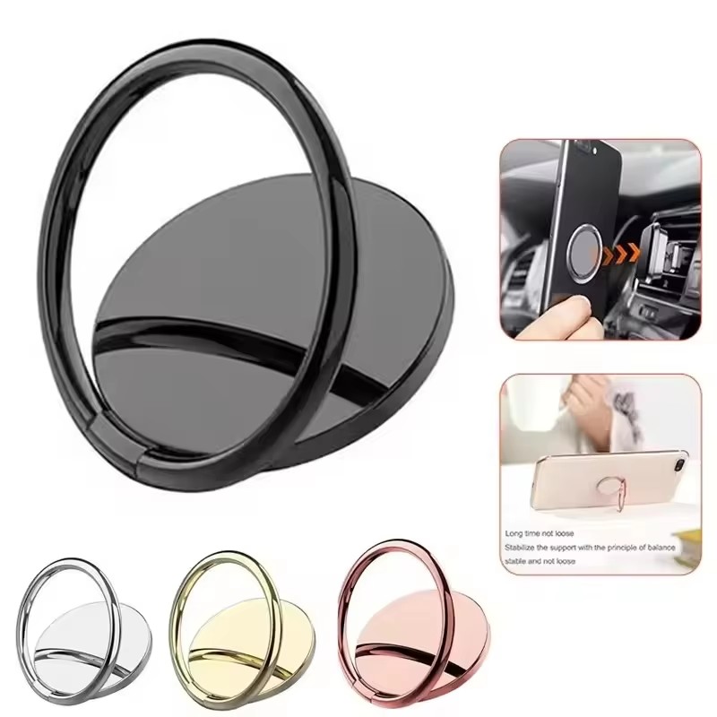 Phone Accessories Useful - 指リング携帯電話ホルダー iPhone Xiaomi ステッカースタンドマウントサポートスマートフォンアクセサリー電話ラウンドフィンガーブラケット