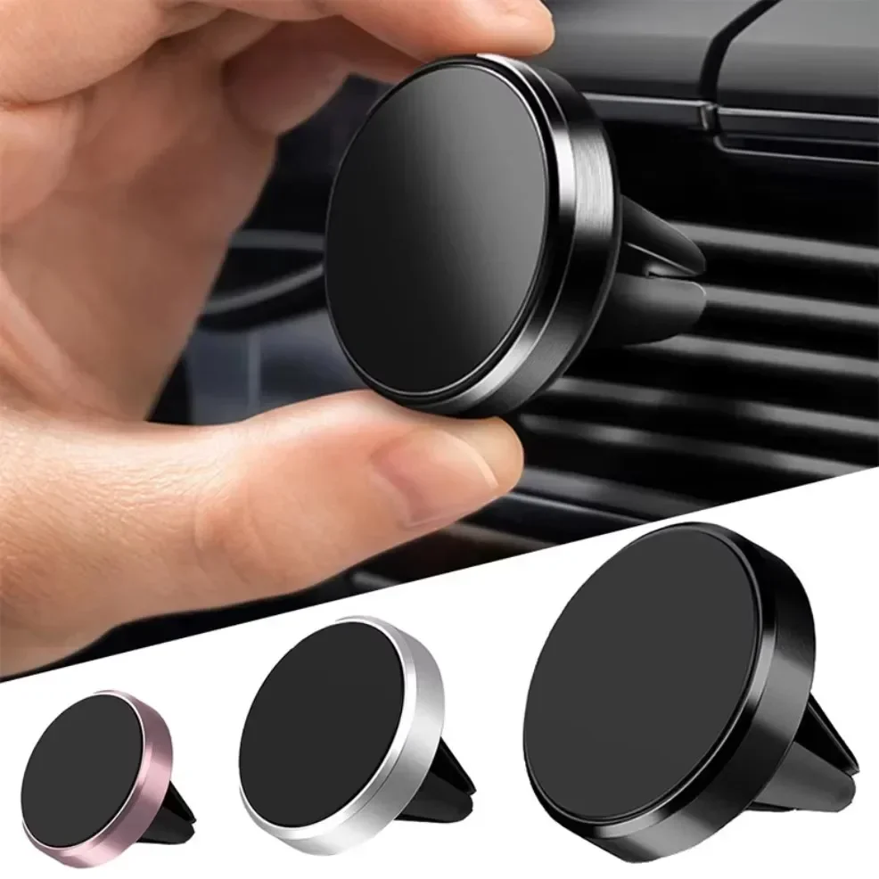 Phone Accessories Useful - マグネット式車載携帯電話ホルダー 車内エアコン吹き出し口用マウント ユニバーサルモバイルスマートフォンスタンド マグネットホルダー iPhone、Samsung対応