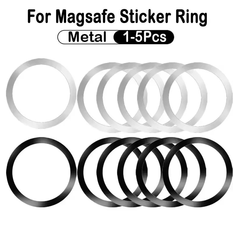 Phone Accessories Useful - ステンレス製ユニバーサル磁気金属プレートリング（MagSafeワイヤレス充電器用鉄板ステッカーマグネット車載電話ホルダー）