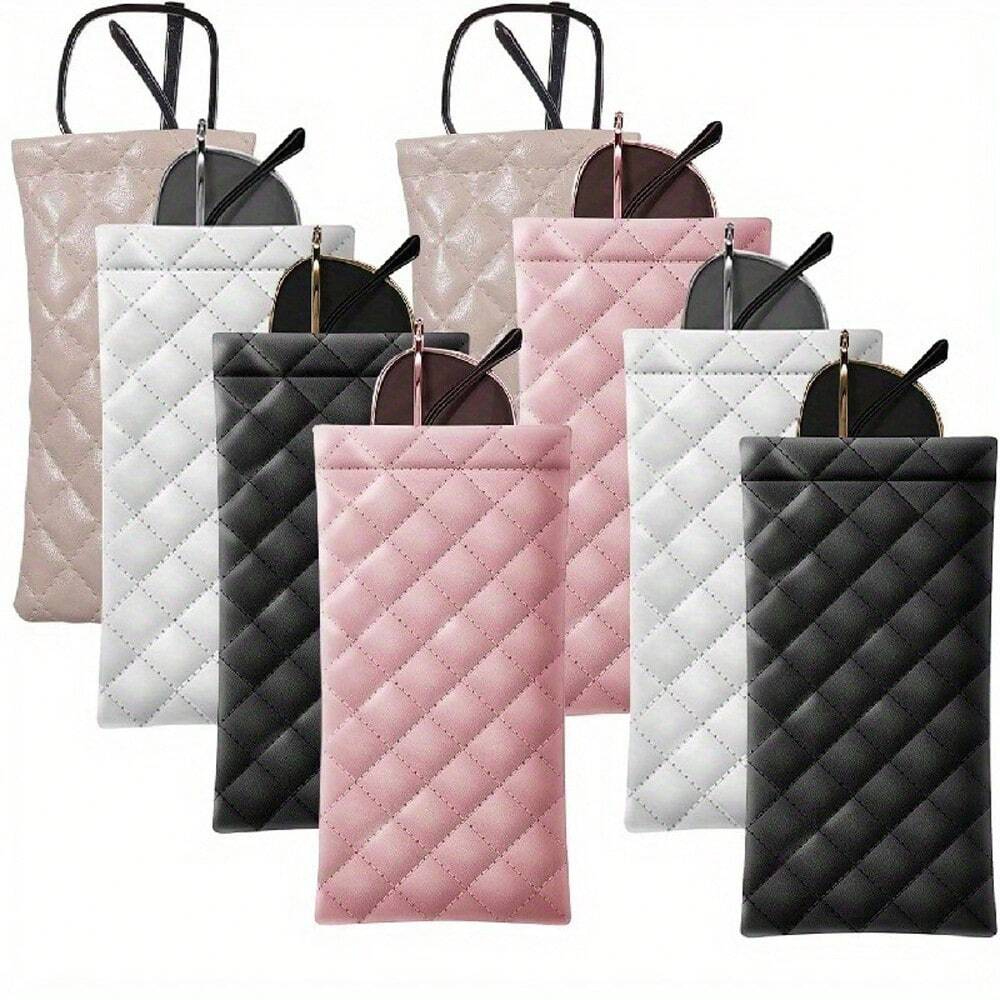 Phone Accessories Useful - 1/2/4 個ポータブルスクイズ眼鏡ケース Pu レザーソフトサングラスバッグポーチポケット電話サングラス眼鏡オーガナイザーホルダー