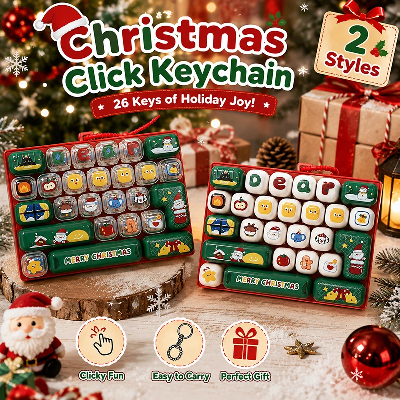 26キーのキーキャップキーチェーン、クリスマスキーボードキー - Phone Accessories Charms のレビューと価格