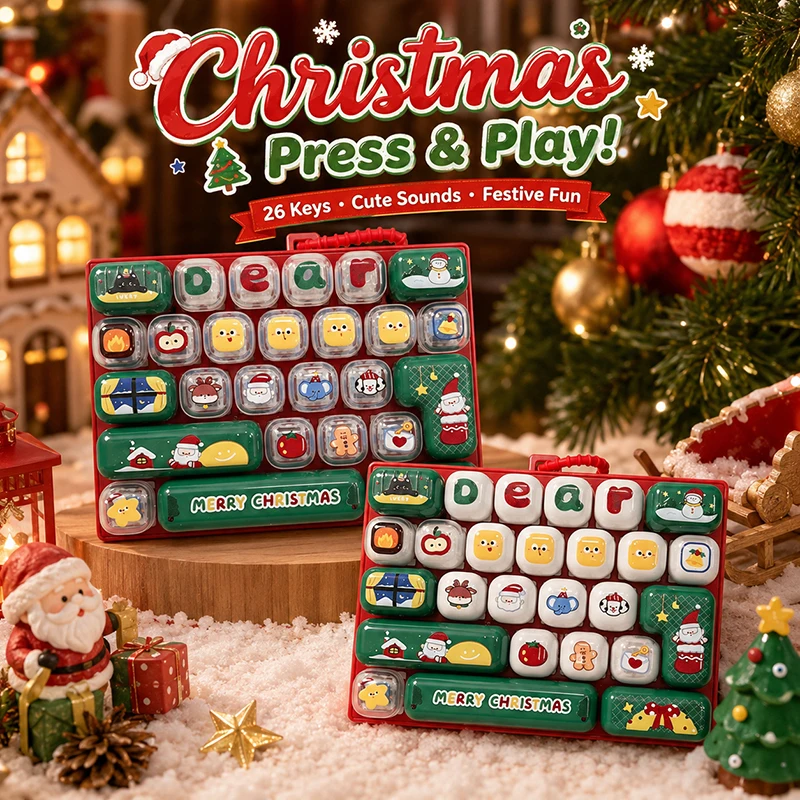 26キーのキーキャップキーチェーン、クリスマスキーボードキー - Phone Accessories Charms のレビューと価格