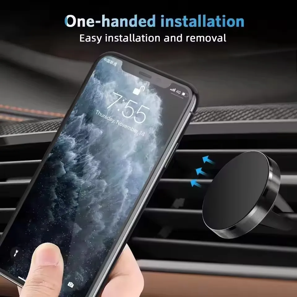 磁気式車載スマホホルダー エアコン吹き出し口用 スマートフォ - Phone Accessories Holder Car のレビューと価格