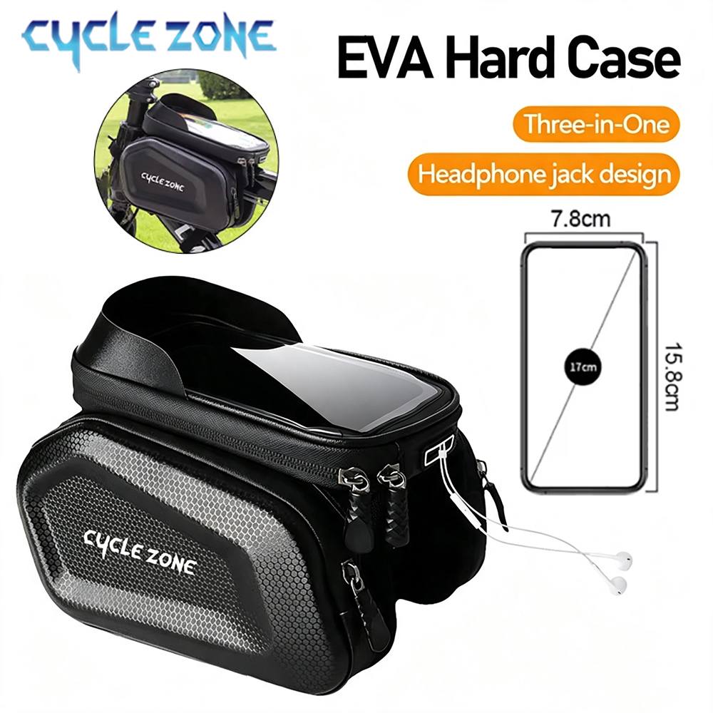 自転車バッグタッチスクリーン防水電話ケースホルダー自転車フロ - Phone Zone Accessories & Repair Photos のレビューと価格