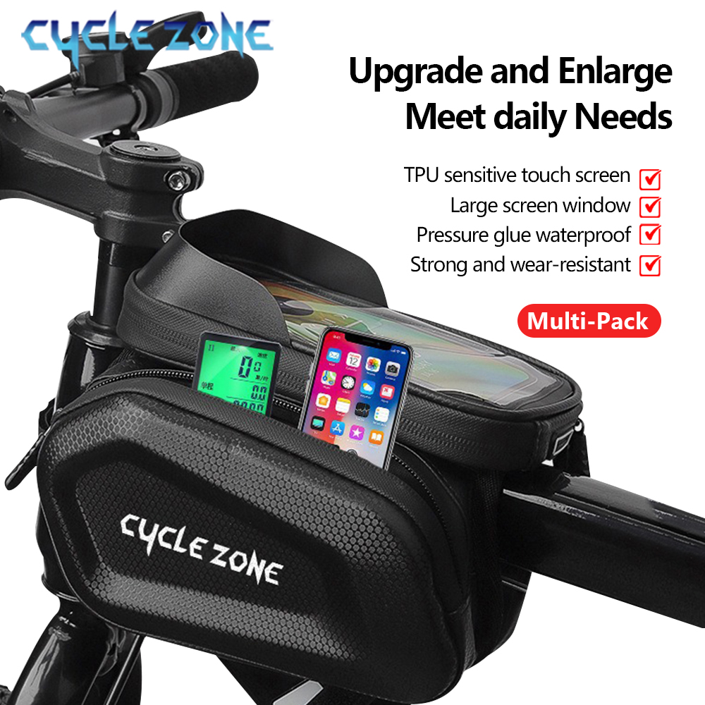 自転車フロントチューブフレームバッグ,タッチスクリーン電話ケ - Phone Zone Accessories & Repair Photos のレビューと価格
