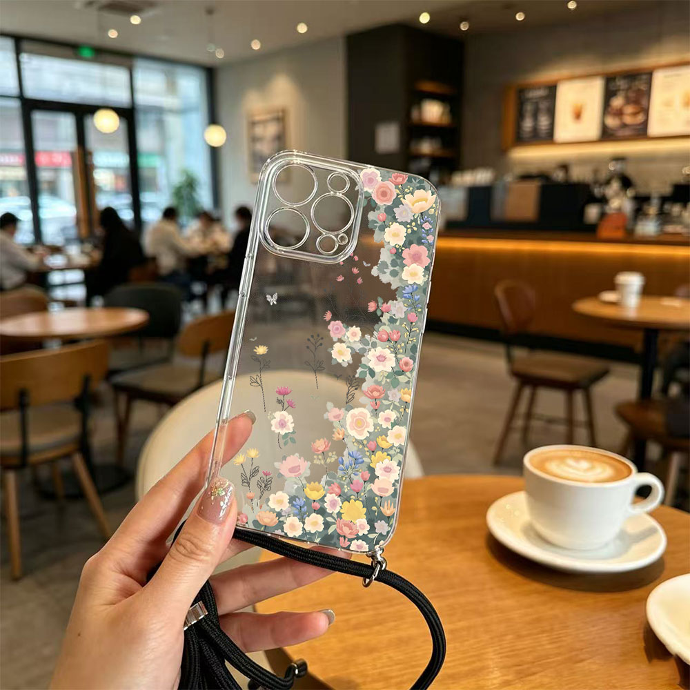クロスボディランヤードストラップ付きスマホケース iPhon - Apple Iphone 15 のレビューと価格