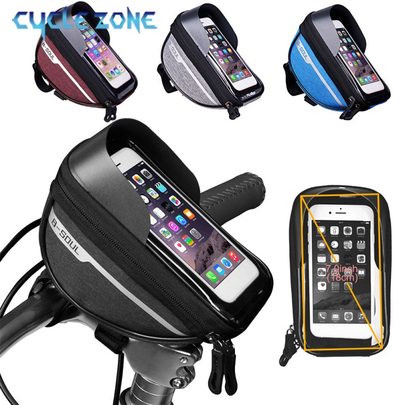 マウンテンバイクバッグタッチスクリーンサイクリングハンドルバ - Phone Zone Accessories & Repair Photos のレビューと価格