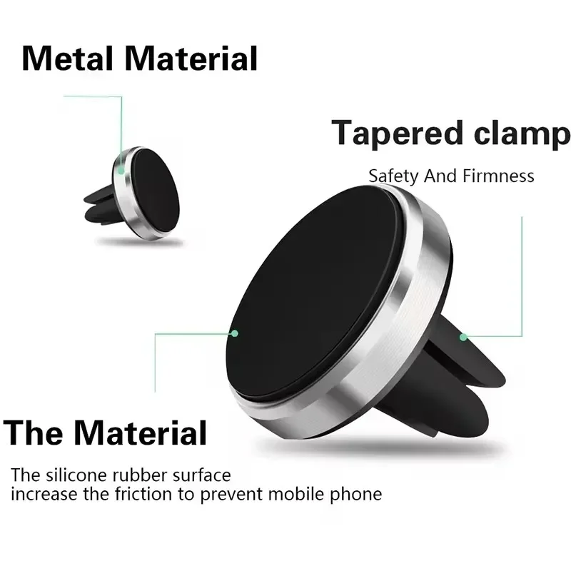 マグネット式車載携帯電話ホルダー 車内エアコン吹き出し口用マ - Phone Accessories Useful のレビューと価格