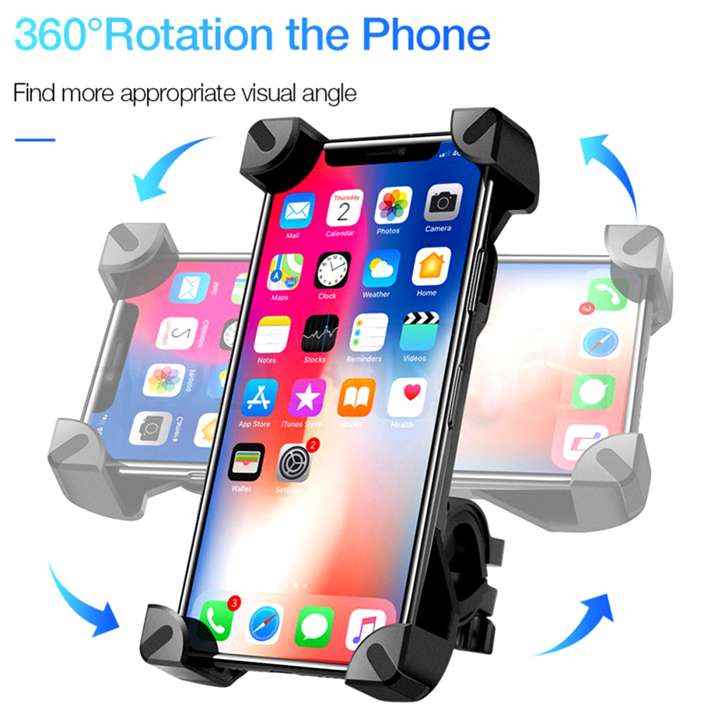ユニバーサルバイク用携帯電話ホルダー 360度回転式 バイク - Phone Zone Accessories & Repair Photos のレビューと価格
