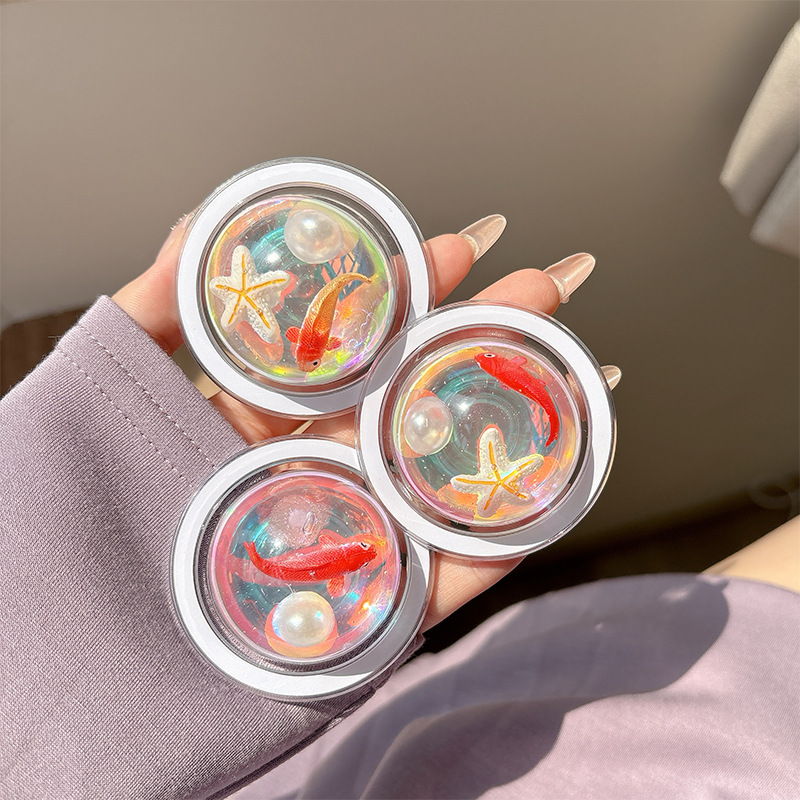 海の鯉魚磁気式スマホグリップホルダー かわいい3D魚とヒトデ - Phone Accessories Useful のレビューと価格